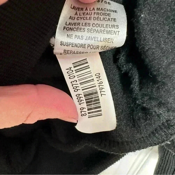 Happy Holidays! Christmas Snowman Sweatshirt Black Size Medium - Picture 10 of 16